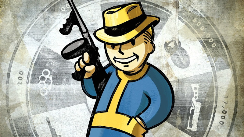 1080P, tommy gun, Fallout, Fallout: New Vegas, Pip-Boy, video games