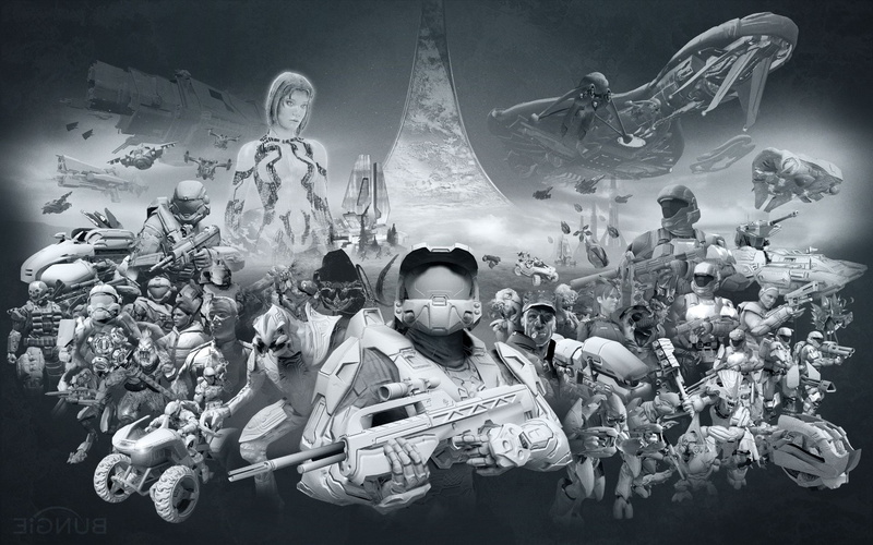 1080P, adult, crowd, men, human representation, digital composite, celebration, group of people, arts culture and entertainment, architecture, fear, halo master chief cortana bungie video games artwork halo 2 covenant