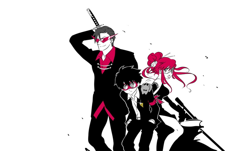 Kamina, anime boys, white background, Simon, anime, Tengen Toppa Gurren Lagann, anime girls, Littner Yoko, 1080P