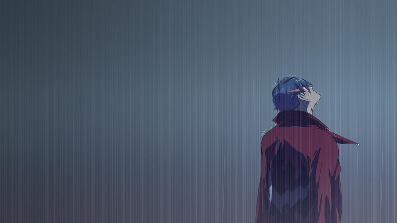 anime, Kamina, Tengen Toppa Gurren Lagann, 1080P, rain