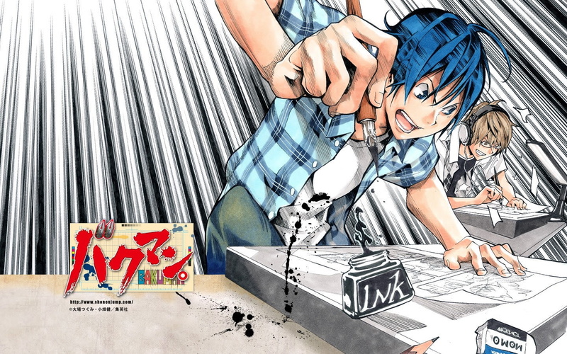 Bakuman, people, anime boys, real people, Moritaka Mashiro, young men, young women, creativity, two people, young adult, casual clothing, lifestyles, 720P