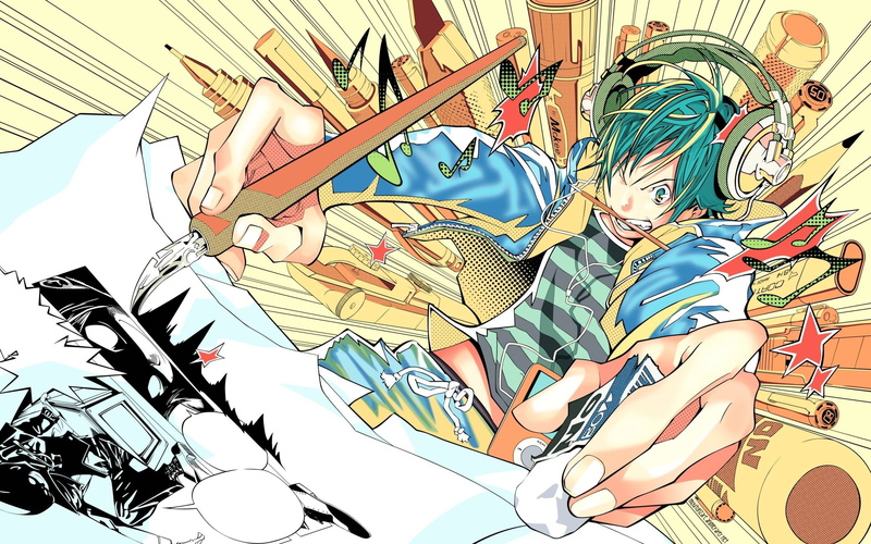 2K, anime, Bakuman