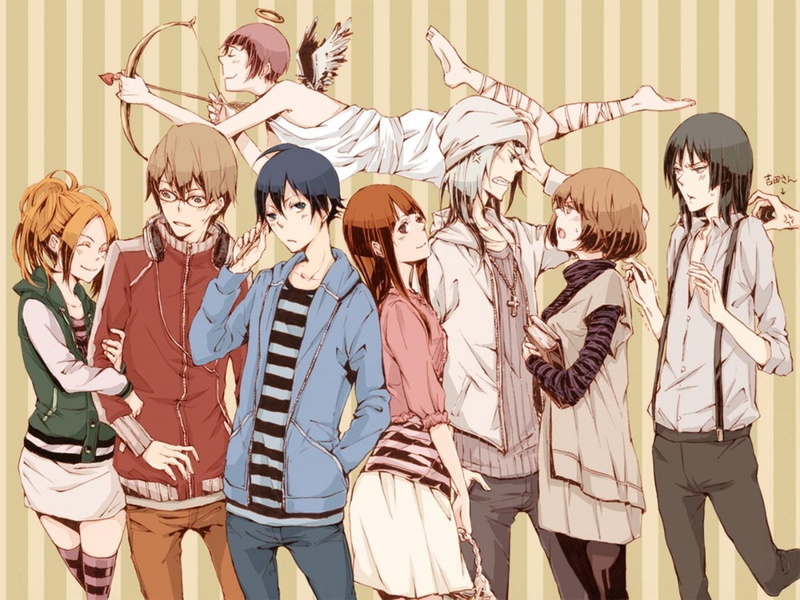 Kazuya Hiramaru, Miho Azuki, Kaya Miyoshi, Niizuma Eiji, anime, 720P, Moritaka Mashiro, Bakuman, Takagi Akito