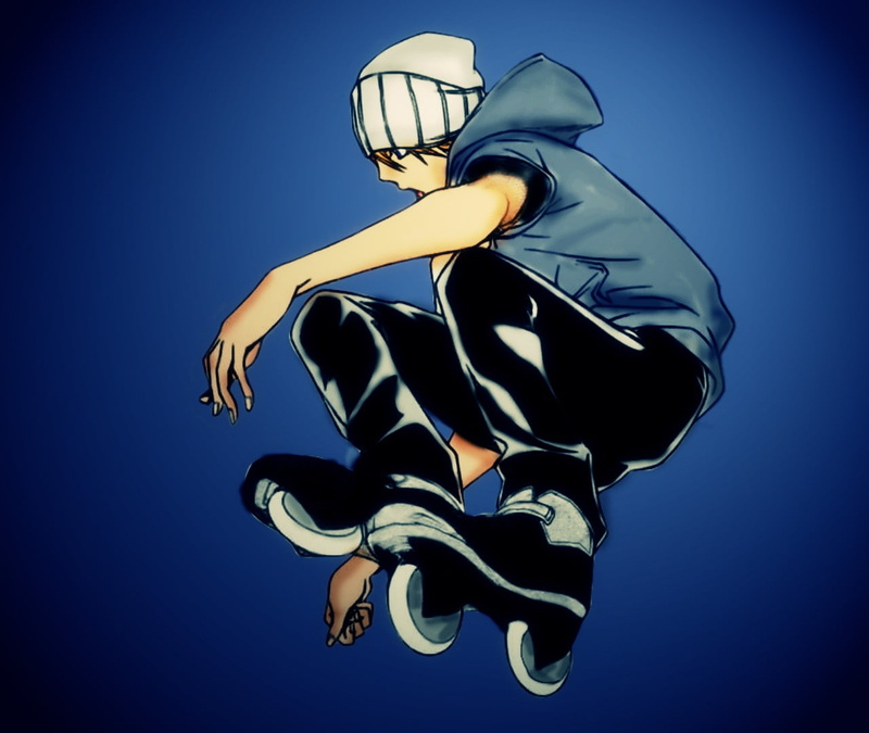 blue background, nature, full length, low angle view, blue, silhouette, Mikura Kazuma, clothing, creativity, indoors, one person, motion, studio shot, colored background