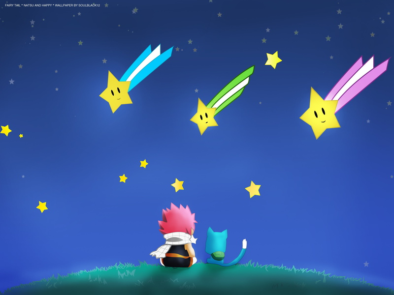 stars, manga, tail, fairy, dragneel, anime, 2K, boys, natsu, happy