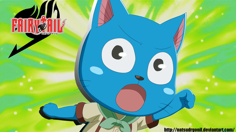 Happy (Fairy Tail), Anime, 1080P, Fairy Tail
