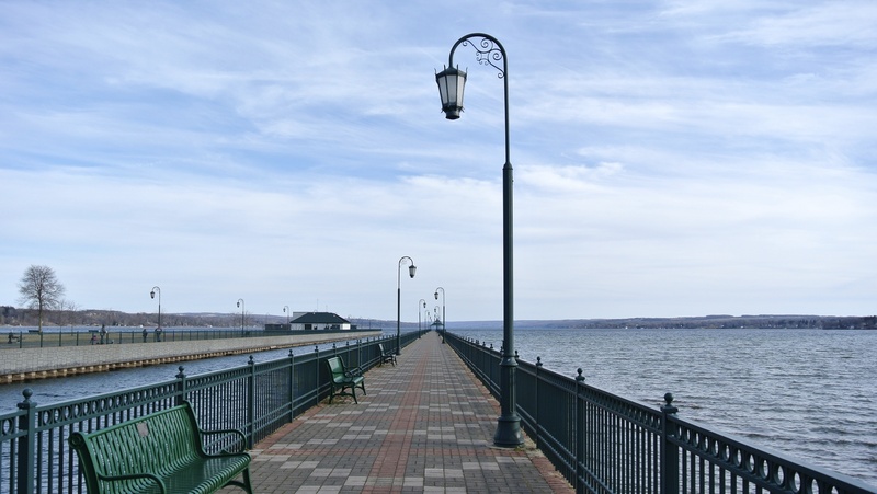 diminishing perspective, auburn, 2K, the way forward, transportation, day, owasco lake, lighting equipment, cloud - sky, no people, finger lakes, railing