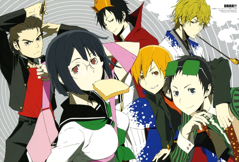 Durarara!!, Izaya Orihara, Mikado Ryūgamine, 1080P, Anri Sonohara, Shizuo Heiwajima, Kyouhei Kadota, Masaomi Kida, Anime