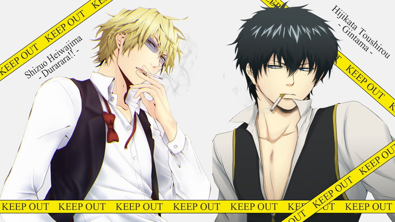 Shizuo Heiwajima, Anime, Crossover, Toushirou Hijikata, Gintama, 1080P, Durarara!!