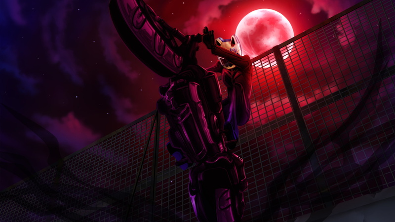 pit bikes, anime girls, Moon, 1080P, Durarara!!