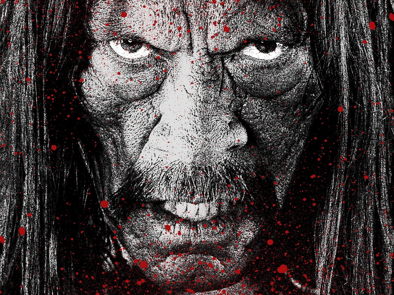 machete kills, shock, digital composite, spooky, men, horror, looking at camera, adult, red, halloween, evil, 2K, blood, close-up, one person, fear, surprise