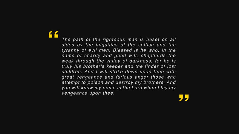 Pulp Fiction, quote, movies, 4K, Holy Bible