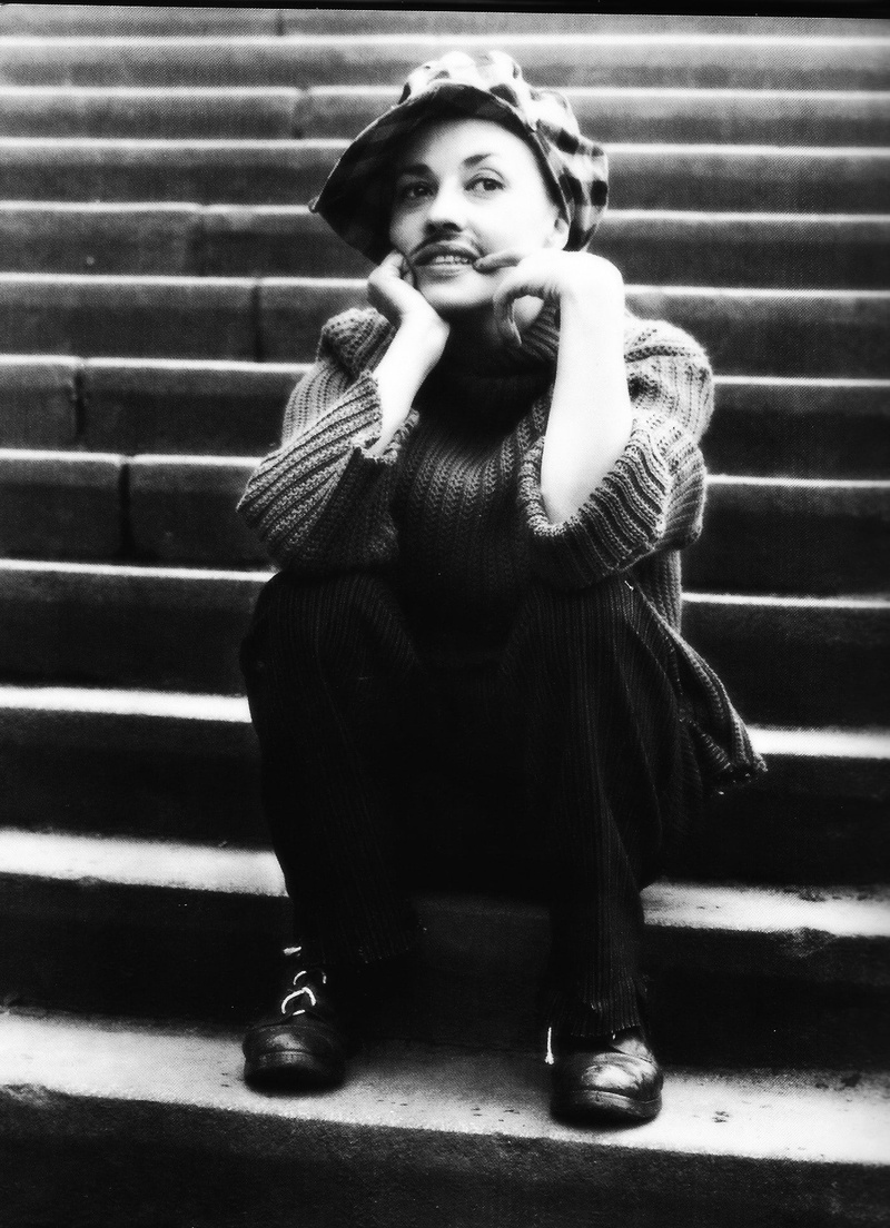 staircase, stairs, long hair, beauty, beautiful woman, actress, full length, standing, fashion, monochrome, one person, young adult, architecture, Jeanne Moreau