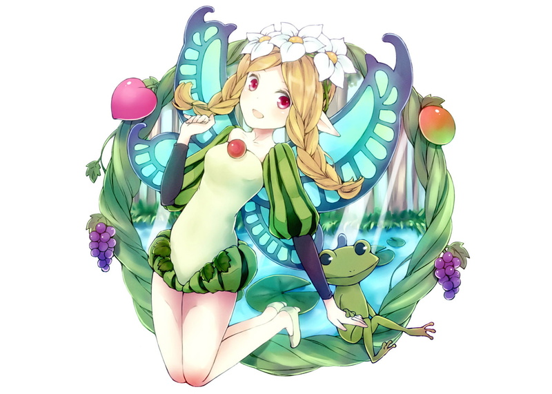 blonde, eyes, pink, white, frog, fruit, tama, animal, hair, flowers, odin, aquarium, 720P, mercedes, sphere