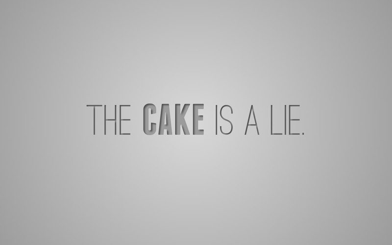 cake, text, video games, portal, lie, 720P, hd