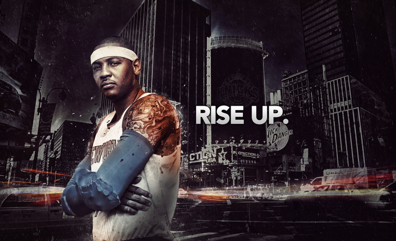 city, casual clothing, digital composite, real people, looking away, Carmelo Anthony, architecture, built structure, Tattoo, standing, three quarter length