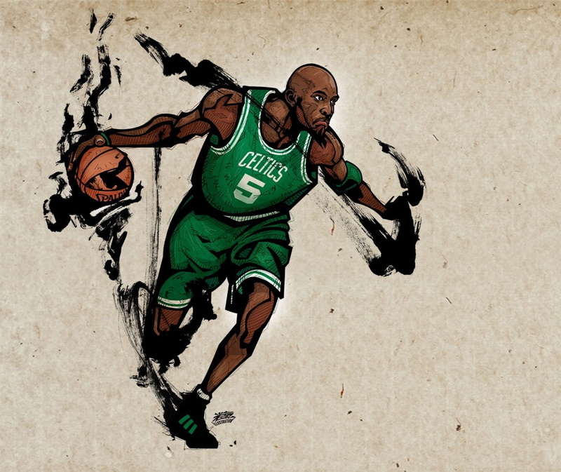 480P, art, x, celtics, sports, hd, garnett, NBA, boston, basketball, kevin