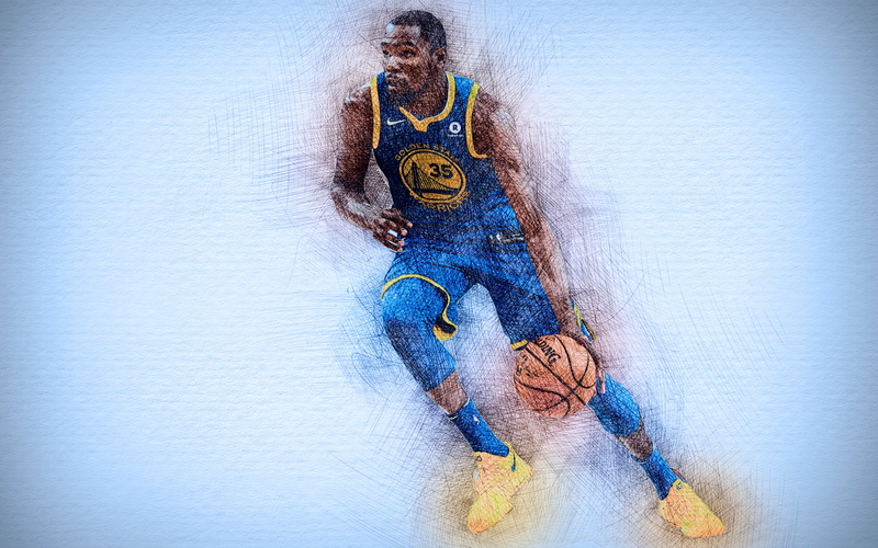 Basketball, NBA, Golden State Warriors, Kevin Durant, 4K