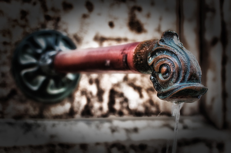 close-up, spout, rusty, industry, pipe, 2K, tap, architecture, metal, valve, pipe - tube, nature, run-down, focus on foreground, abandoned, water, hdr