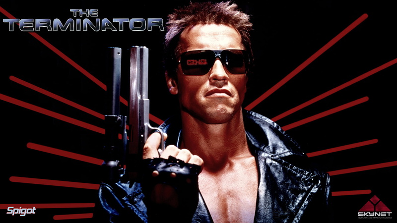 The Terminator, movie poster, 1080P, George Spigot, Spigot