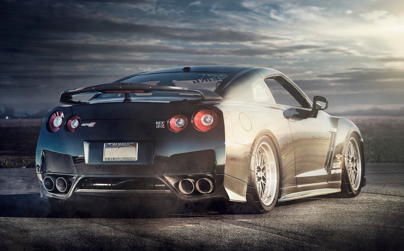 rear, racecar, R35, sports car, competition, wheel, nature, black, Nissan, professional sport, sport, sky, cloud - sky, outdoors, coupe, transportation