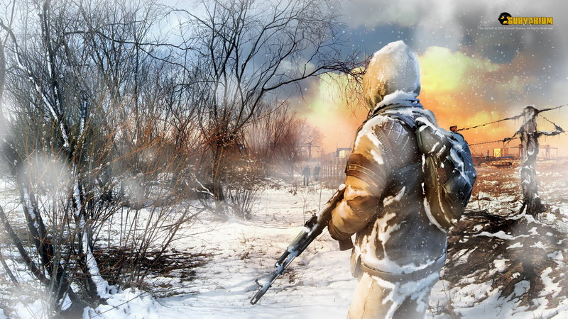 holding, 1080P, lifestyles, assault, nature, day, application, tree, frozen, Survarium, cold temperature, rifle, men, clothing, sport, one person, apocalyptic