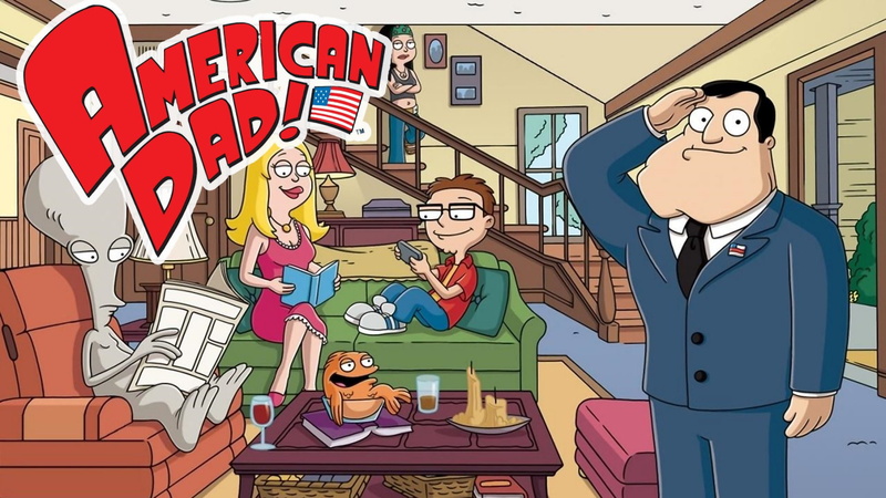 teenage boys, built structure, teenager, american dad, mural, males, front view, emotion, cartoon, adult, group of people, communication, 720P, businessman