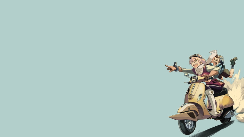 1080P, Anime, FLCL, Naota Nandaba, Haruko Haruhara