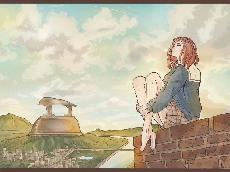 real people, outdoors, built structure, human representation, three quarter length, sky, day, casual clothing, lifestyles, cloud - sky, art and craft, representation
