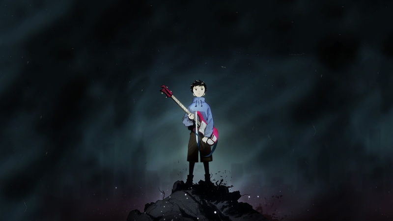 determination, mountain, clothing, night, standing, young adult, Nandaba Naota, courage, sky, anime boys, sport, activity, nature, one person, 1080P, freedom