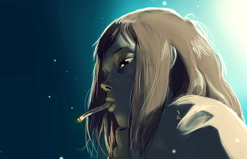 looking, women, beautiful woman, leisure activity, 1080P, contemplation, young women, hairstyle, blond hair, nature, FLCL, adult, sky, portrait, headshot