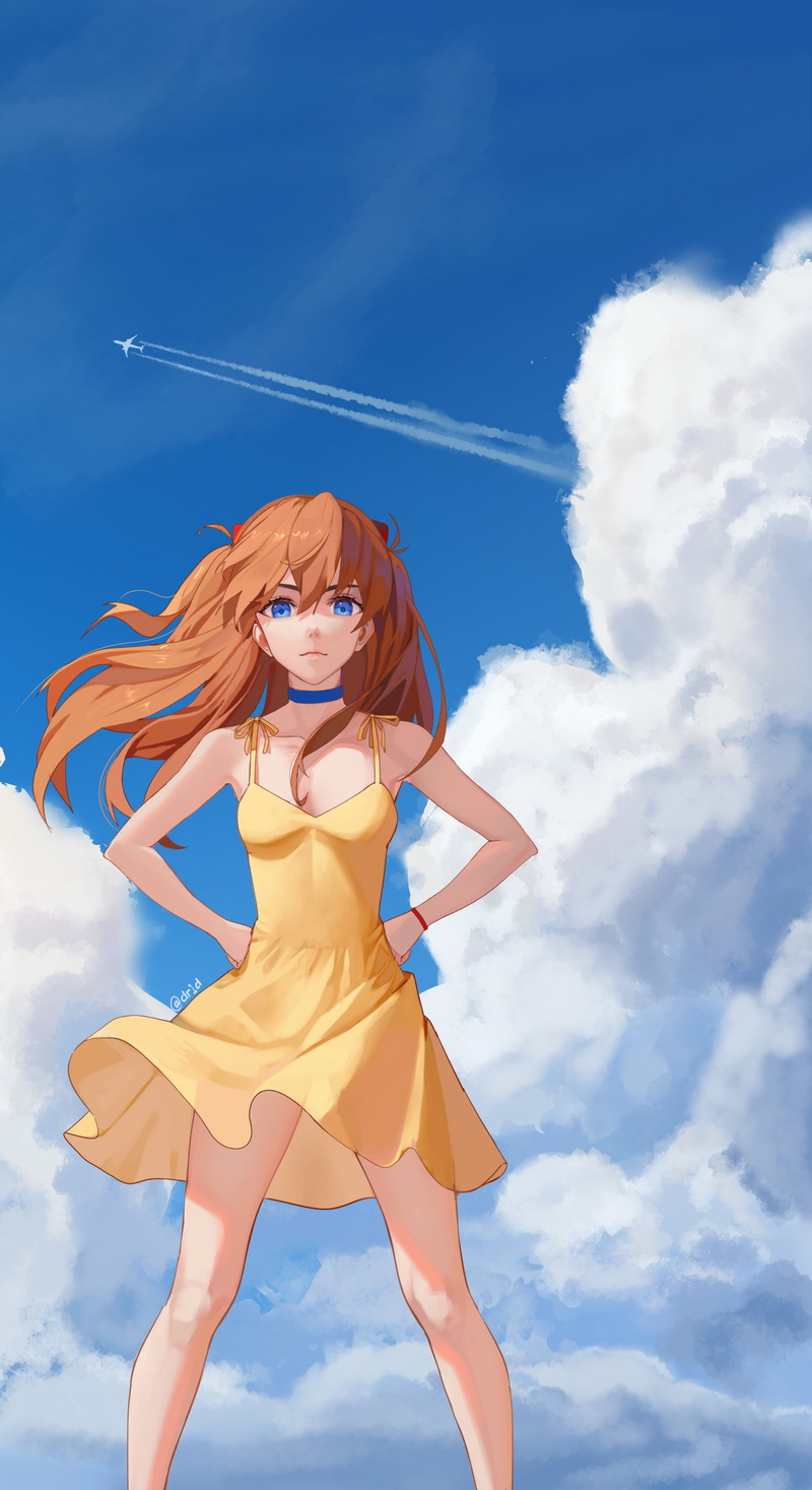 Asuka Langley Soryu, 4K, Drid, Neon Genesis Evangelion, anime, anime girls