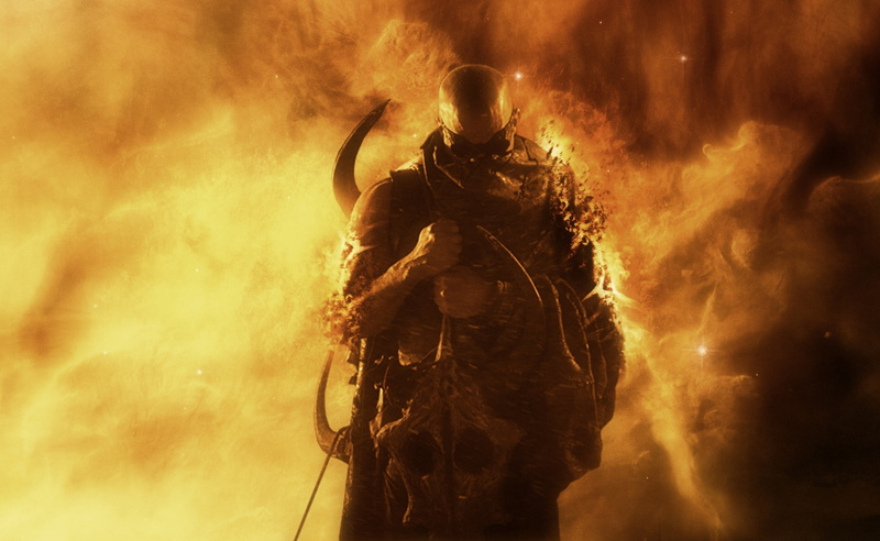 nature, vin diesel, warning sign, 2K, burning, uniform, weapon, communication, Movies, fire - natural phenomenon, risk, hd, adult, aggression, one person