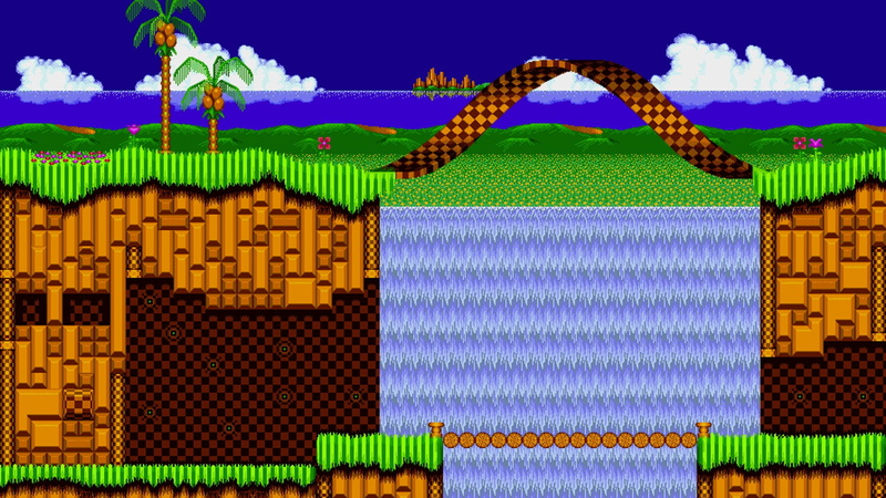 multi colored, 1080P, travel destinations, built structure, building exterior, architecture, cloud - sky, blue, green color, Sonic the Hedgehog, land