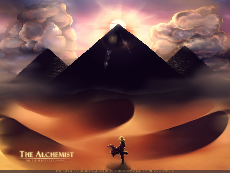 beauty in nature, anime, Elric Edward, Full Metal Alchemist, nature, males, business, men, pyramid, communication, outdoors, digital composite, sunlight