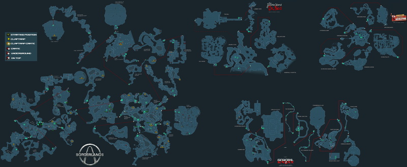 map, detailed, 4K, Borderlands