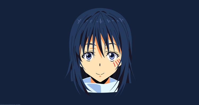 8K, Anime, Shizue Izawa, That Time I Got Reincarnated as a Slime, Vector, Minimalist, Face, Smile