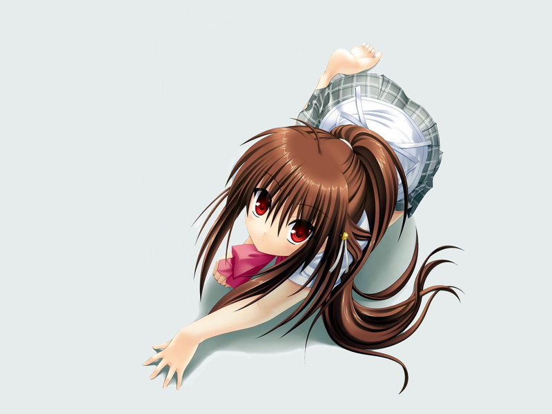 copy space, cut out, white background, close-up, Natsume Rin, beauty, hairstyle, artwork, Little Busters!, hair, indoors, beautiful woman, visual novel