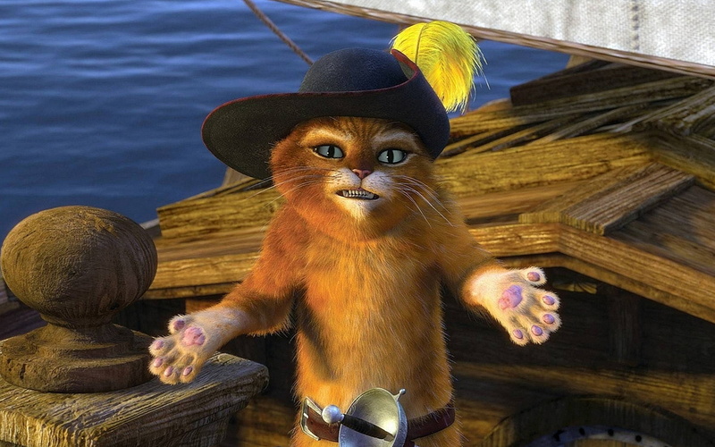 shrek, furry, puss, tomcat, funny, 1080P, cat