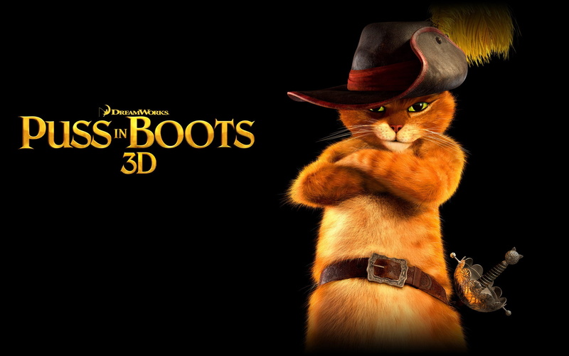 d, puss, cartoon, anime movies, boots, 1080P