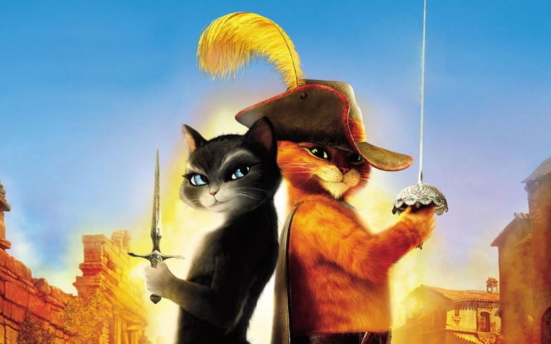 animation, boots, kitty, cat, 1080P, puss, comedy