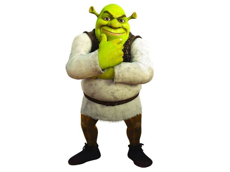 copy space, representation, art and craft, studio shot, stuffed toy, white background, toy, figurine, 1080P, cut out, indoors, shrek, no people, standing