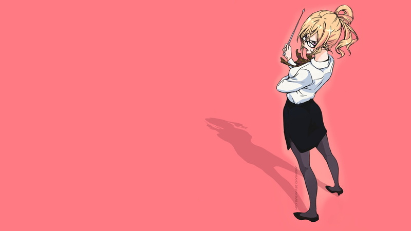 anime, anime girls, females, one person, hairstyle, indoors, copy space, young women, long hair, hair, Nakiri Erina, jumping, Shokugeki no Souma, young adult