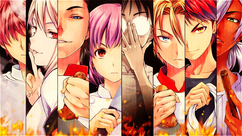 Shun Ibusaki, 1080P, Zenji Marui, Anime, Food Wars: Shokugeki no Soma, Isami Aldini, Sōma Yukihira, Alice Nakiri, Hisako Arato, Akira Hayama, Takumi Aldini