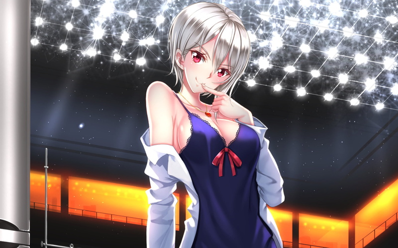 standing, Alice Nakiri, Shokugeki No Soma, women, beauty, clothing, hairstyle, portrait, lifestyles, young women, 1080P, waist up, Anime, glowing, night