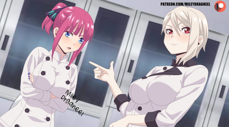 Nino Nakano, Crossover, Food Wars: Shokugeki no Soma, The Quintessential Quintuplets, 2K, Anime, Alice Nakiri