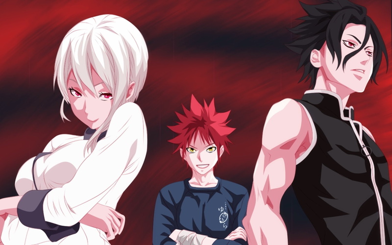 1080P, Food Wars: Shokugeki no Soma, Anime, Sōma Yukihira, Alice Nakiri, Ryō Kurokiba