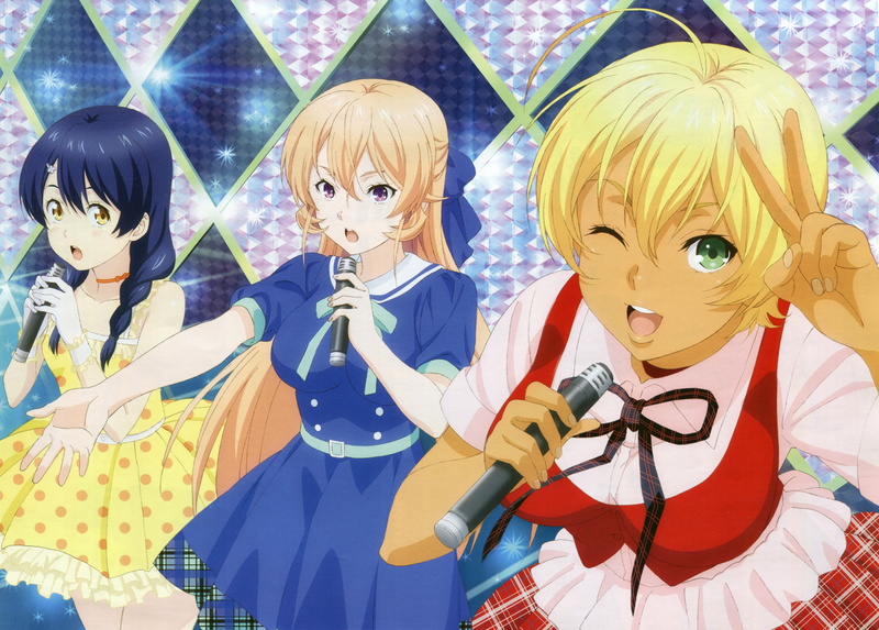 character, souma, erina, nakiri, shokugeki, girls, 5K, series, tadokoro, megumi