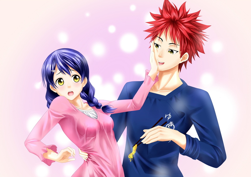 Shokugeki no Souma, 2K, Tadokoro Megumi, Yukihira Souma, Food Wars!