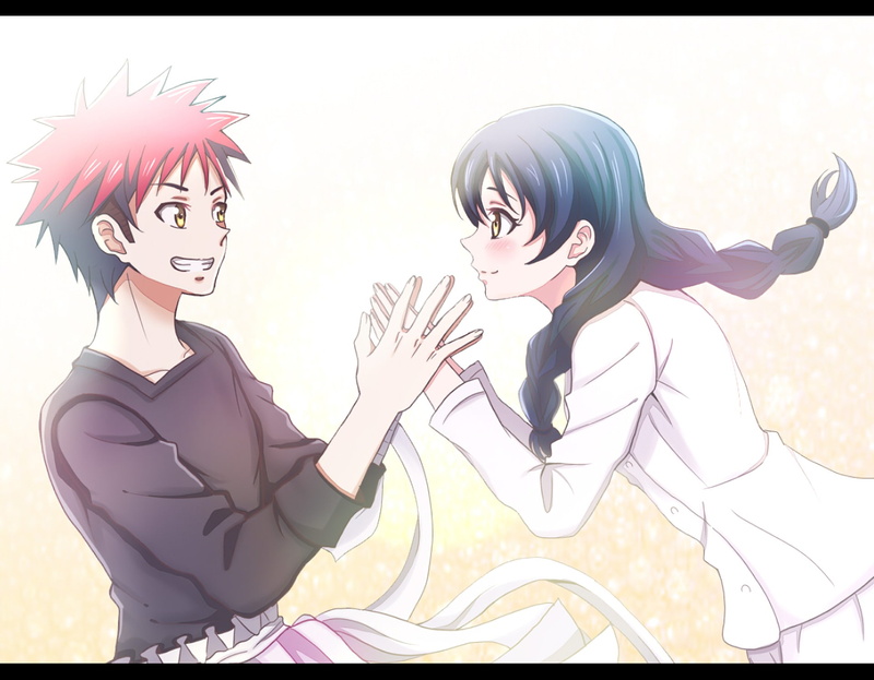 Anime, 1080P, Sōma Yukihira, Megumi Tadokoro, Food Wars: Shokugeki no Soma